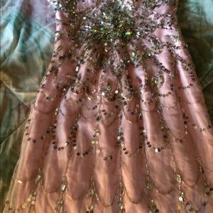 Pink and silver dress